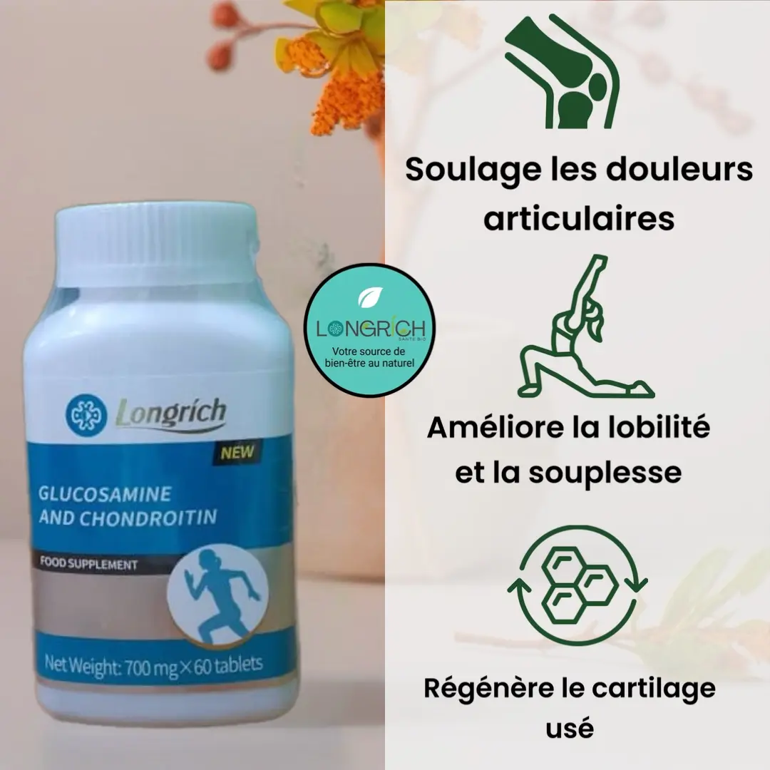 Arthro Revive Longrich complément pour le traitement des rhumatismes et douleurs de genoux.