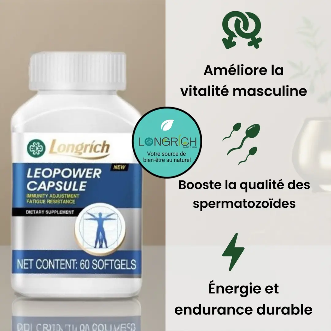 Libao Longrich complément alimentaire naturel pour la fertilité et la performance masculine.