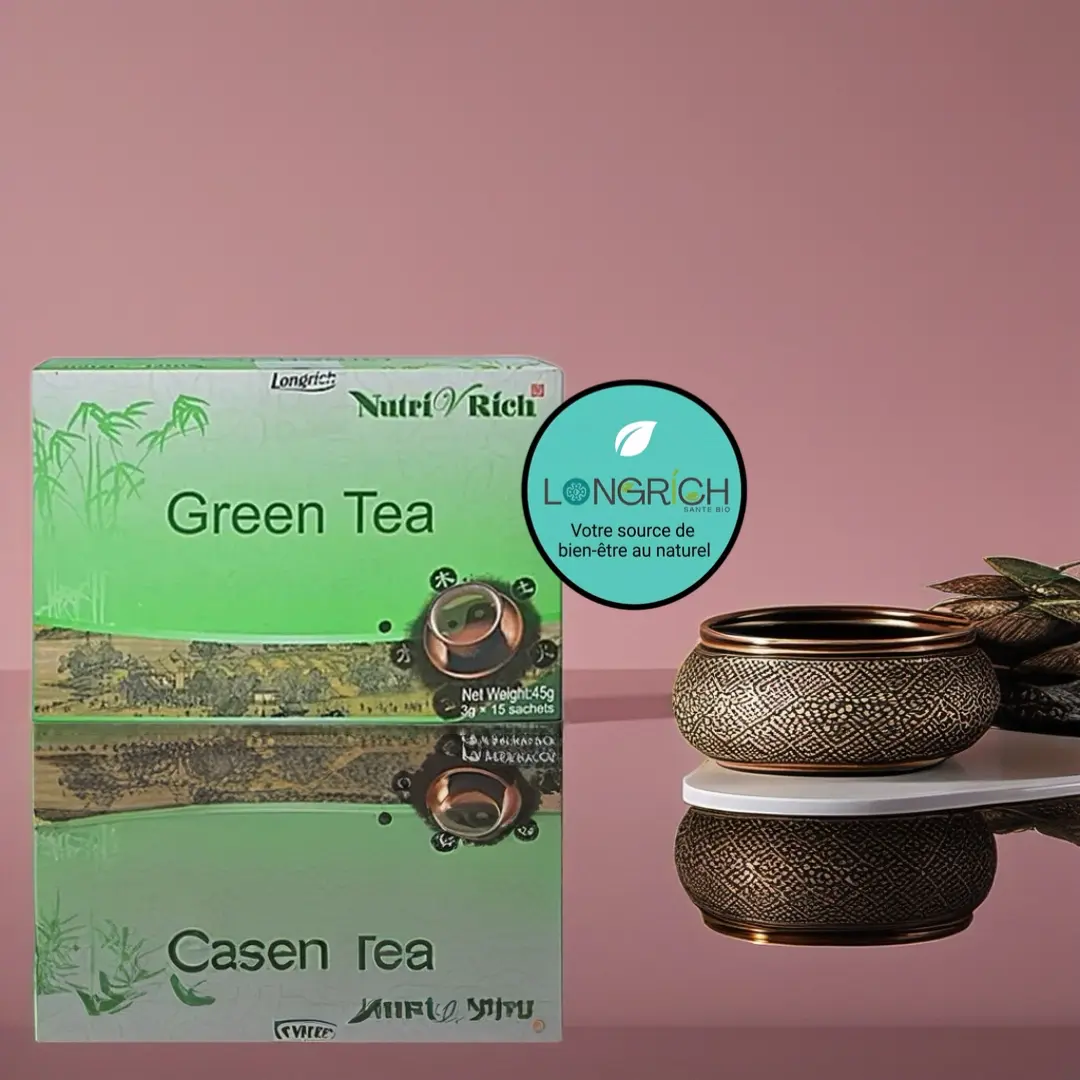 Thé vert Longrich naturel pour la détoxification et le renforcement du système immunitaire.
